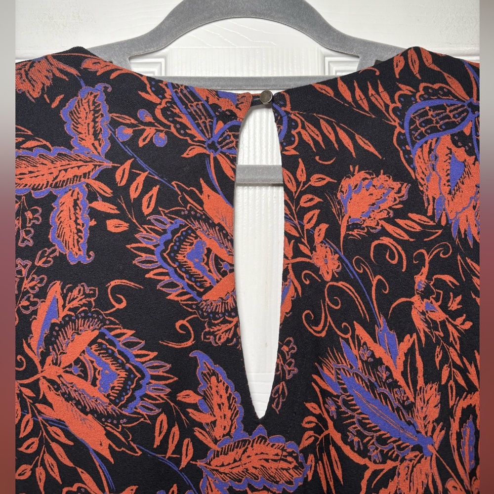 FREE PEOPLE Hello Lover Ruched Long Sleeve Printed Tunic XS - Picture 6 of 10